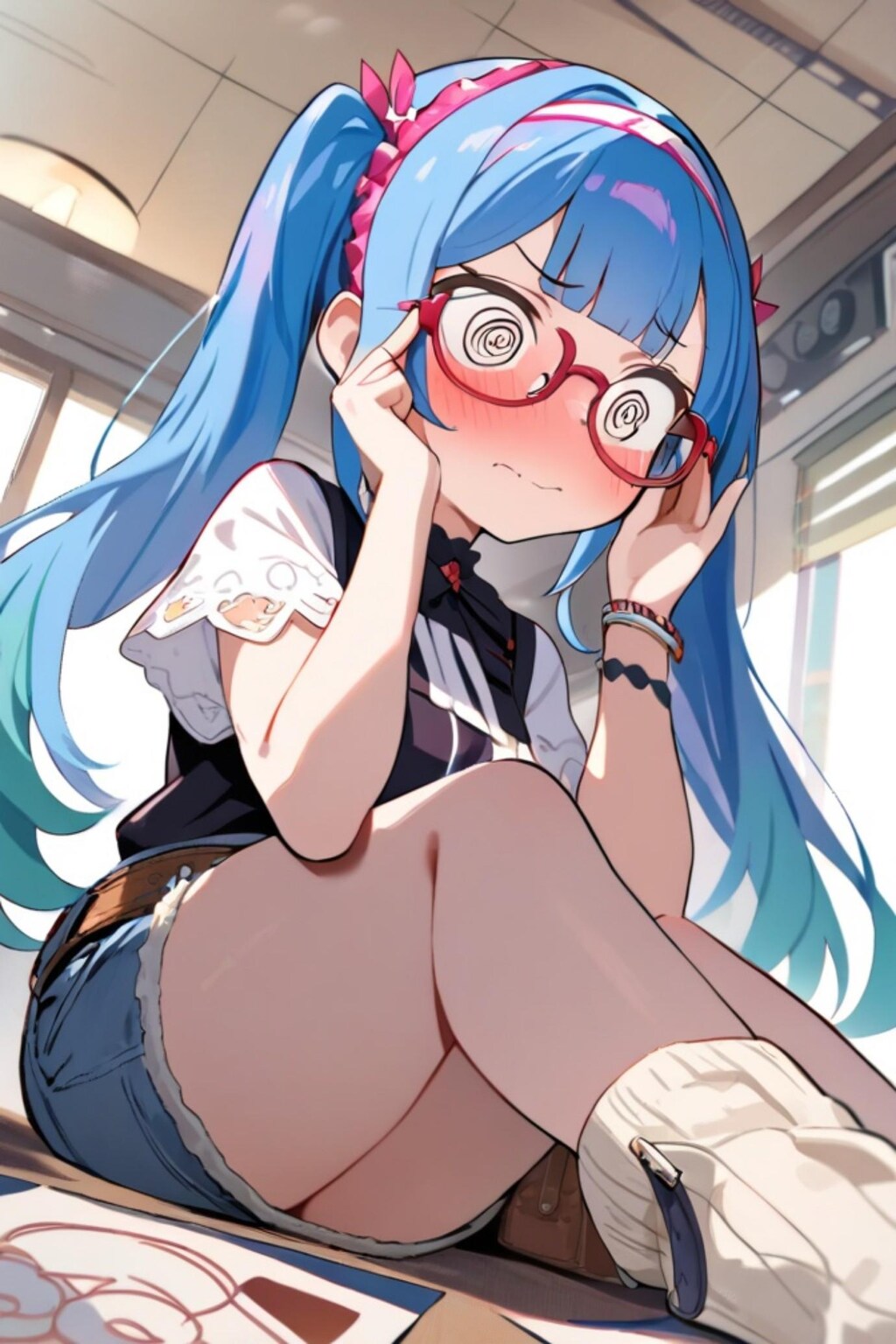 ツインテールの青髪ちゃん