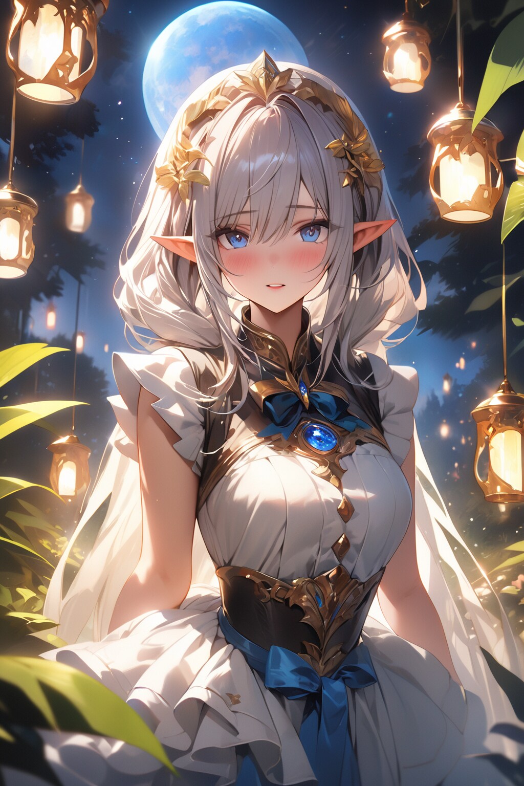 月夜のエルフちゃんメイド