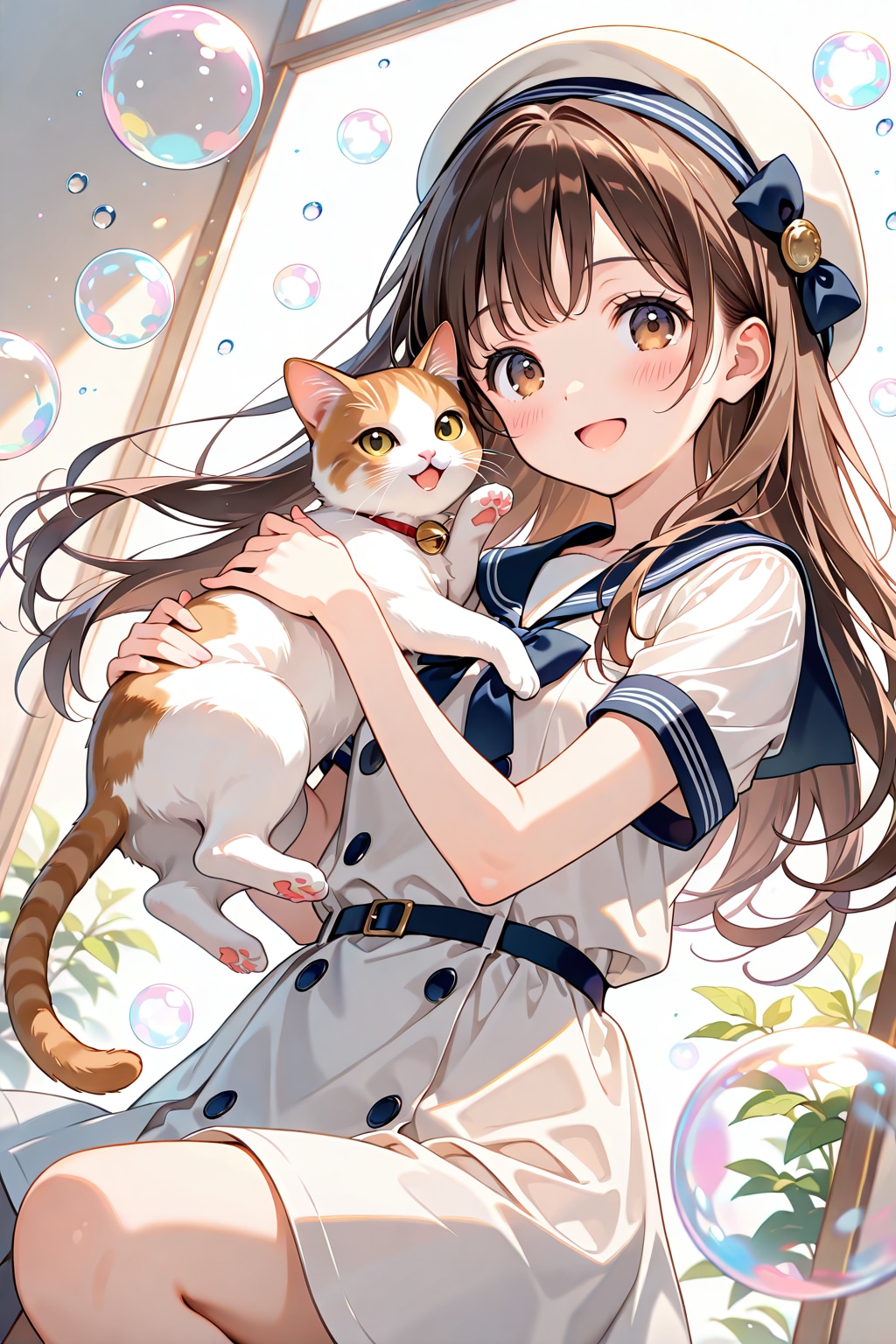 猫と女の子 | の人気AIイラスト・グラビア