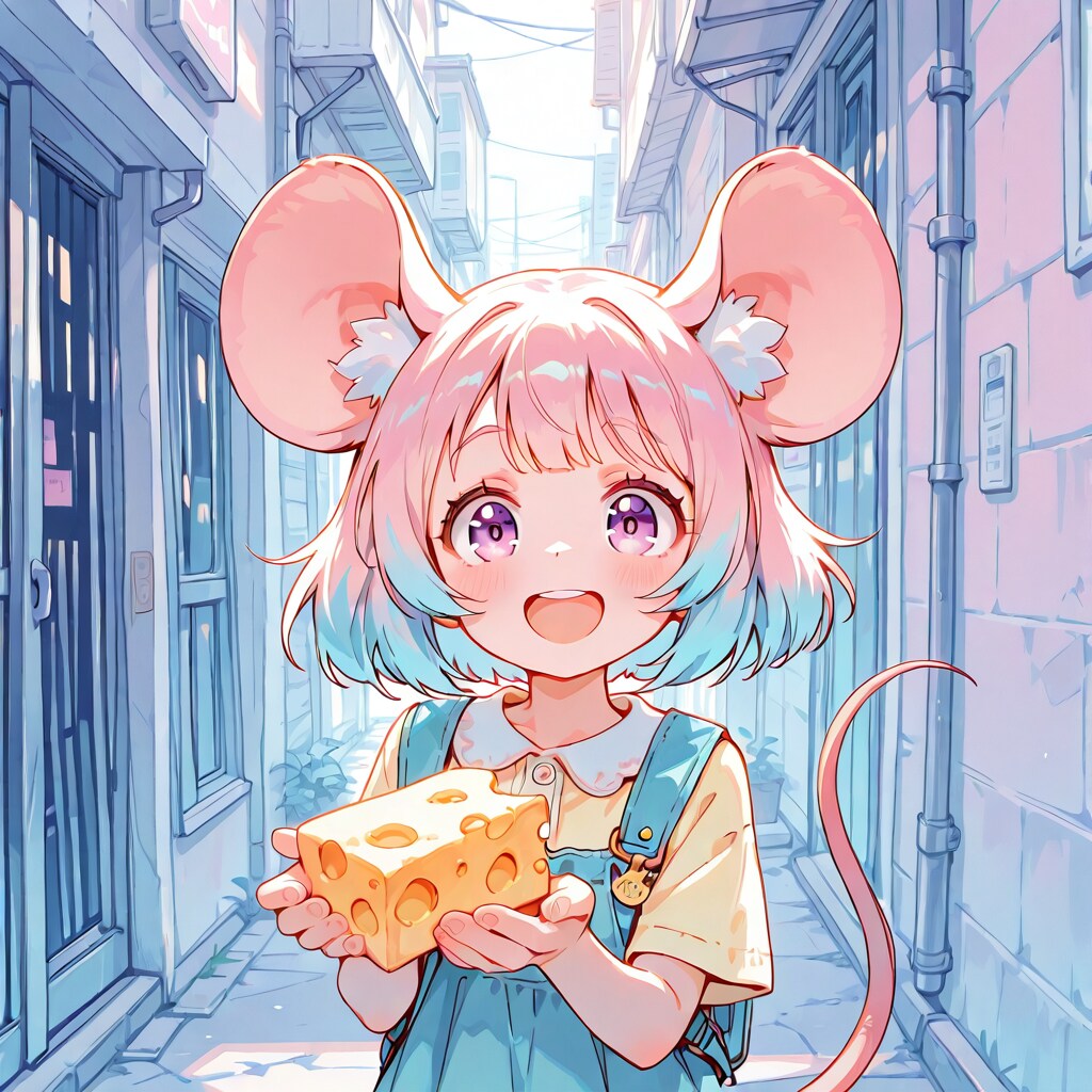 パステルな路地裏