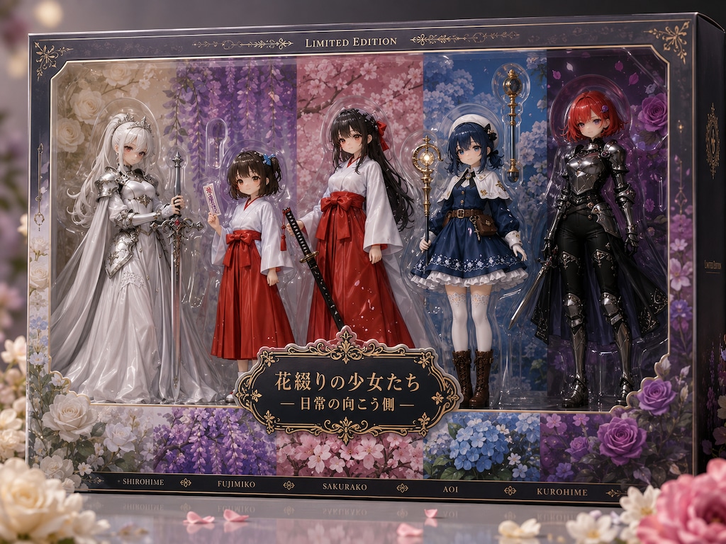 花綴りの少女たち プレミアムフィギュアセット