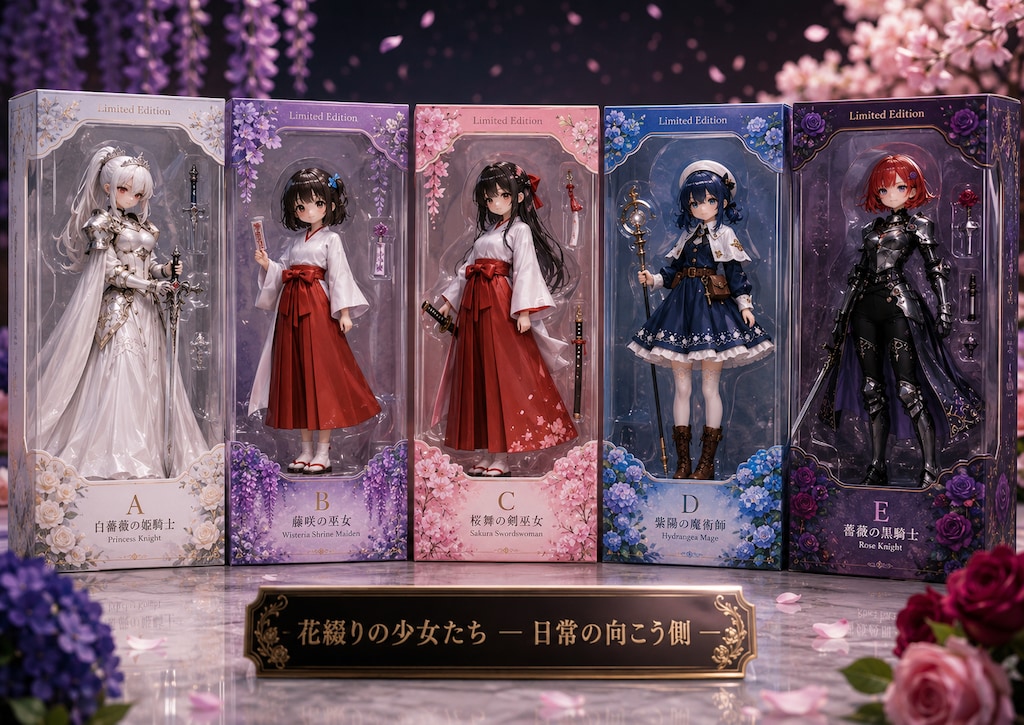 花綴りの少女たち プレミアムフィギュアセット