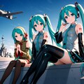 初音ミクと軍艦 4枚目