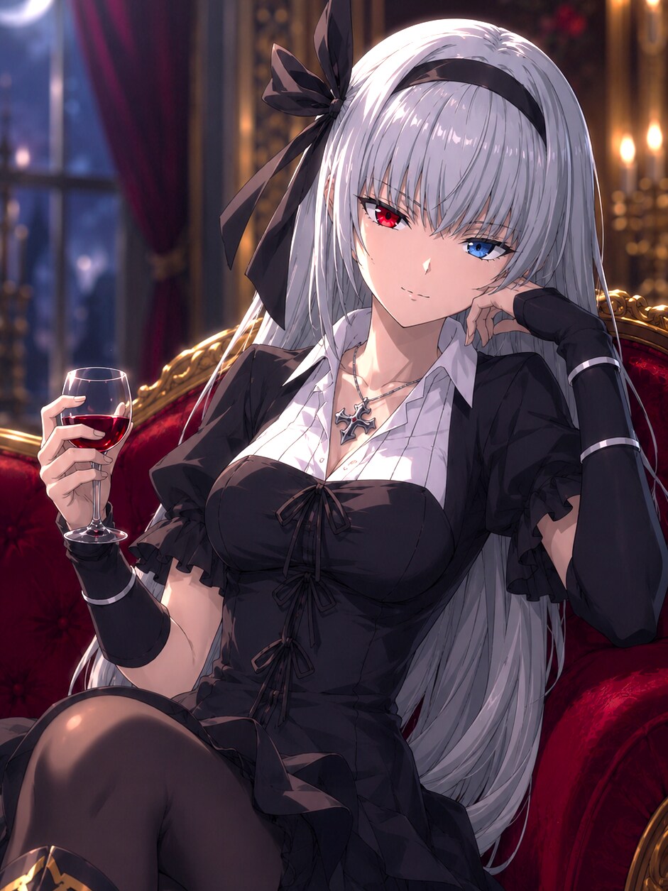 魔王の優雅な晩酌 ― ルミナス・バレンタイン | の人気AIイラスト・グラビア