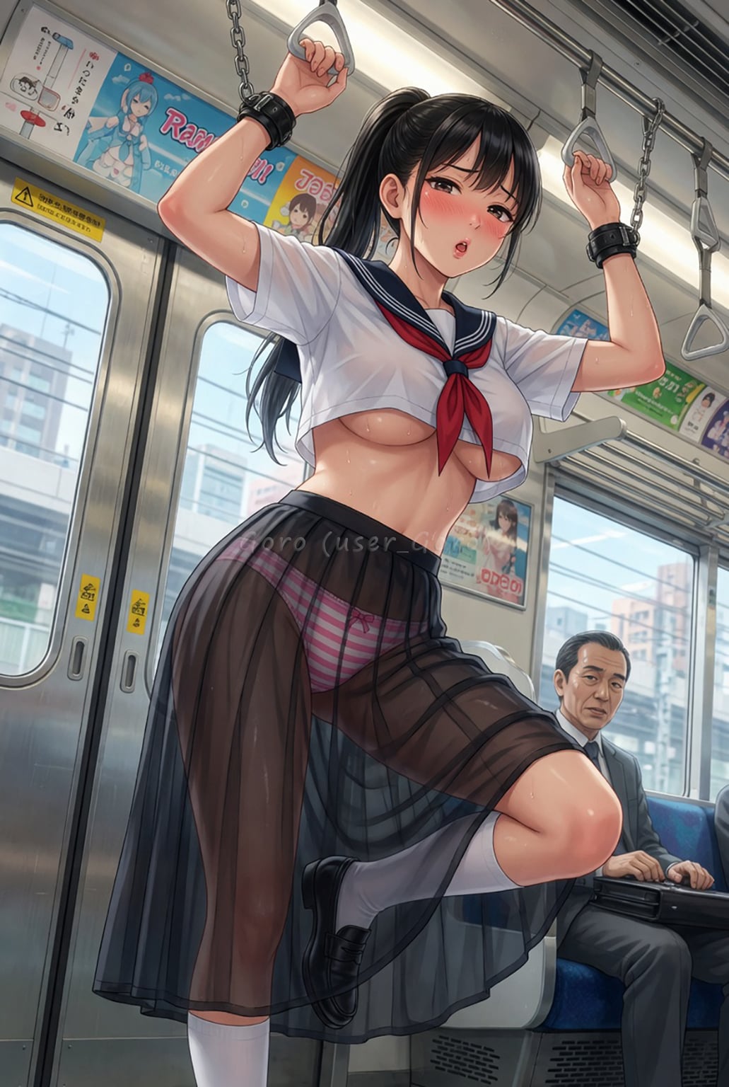 セーラー服拘束