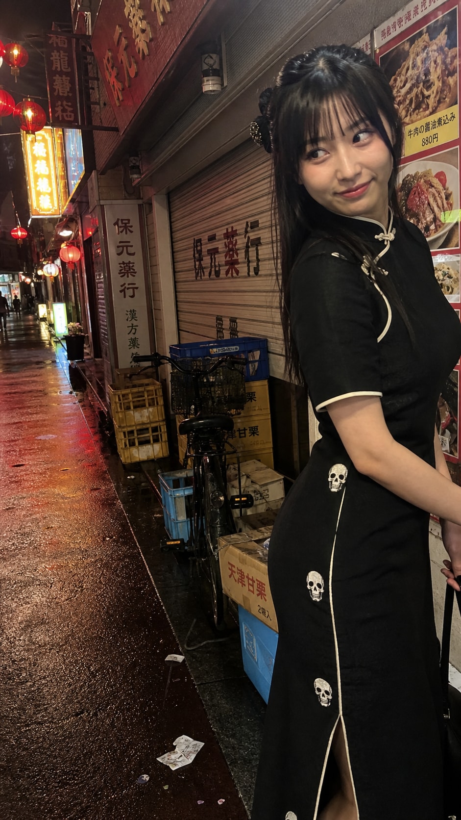 Skulls and Chinatown Rain