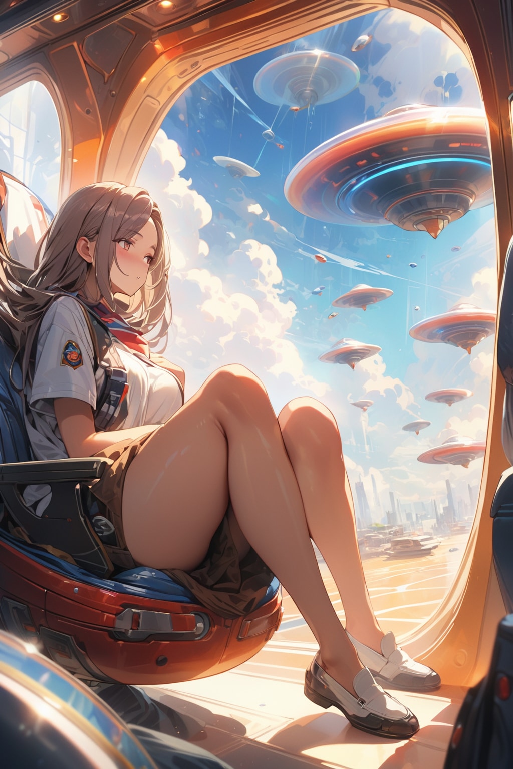 いっぱい飛んでるけど、事故らないかしら。