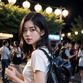 街中＆お祭り露出女子💚Part4 5枚目