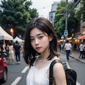 街中＆お祭り露出女子💚Part4 6枚目