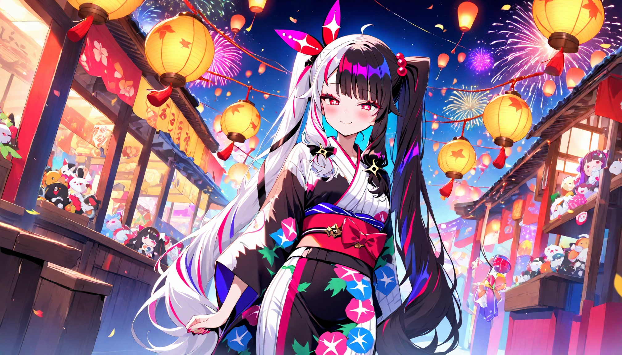 夏祭り - 夜見れな（捏造衣装）/ にじさんじ