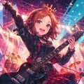 ヘッドフォンと王冠が似合うロックアイドル 2枚目