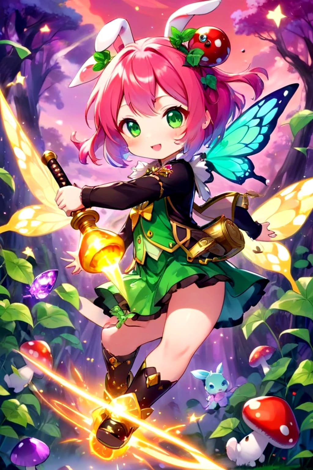 うさ耳ピンク髪ちゃん