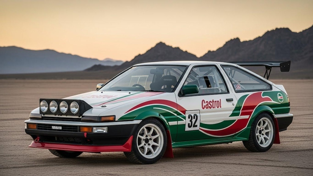 カストロールAE86ラリーカー