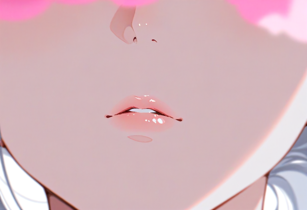 parted lips