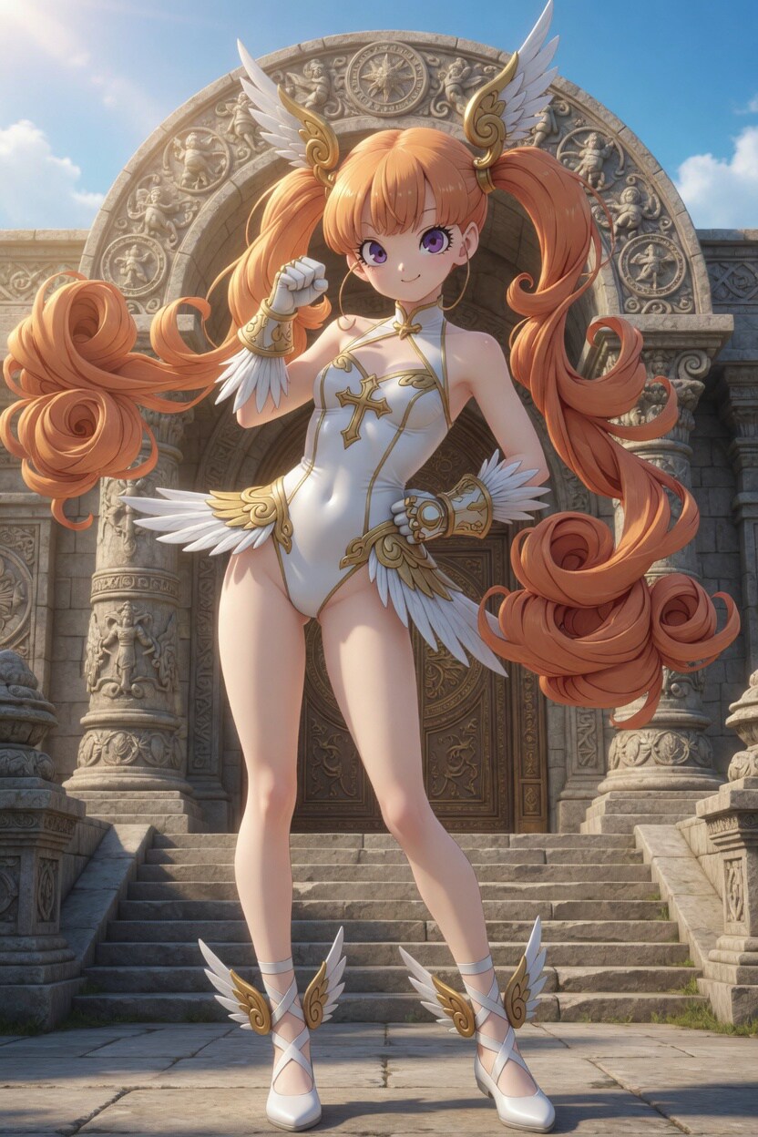 天使の武具を装備したお姫様