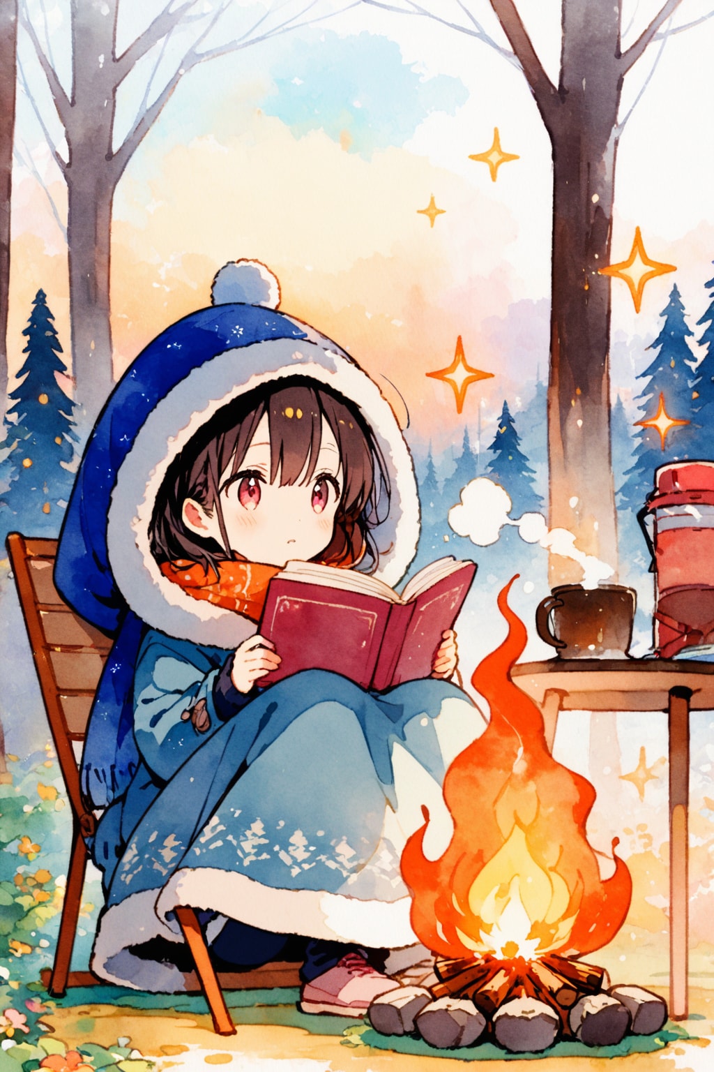 実は椅子の底が抜けてます