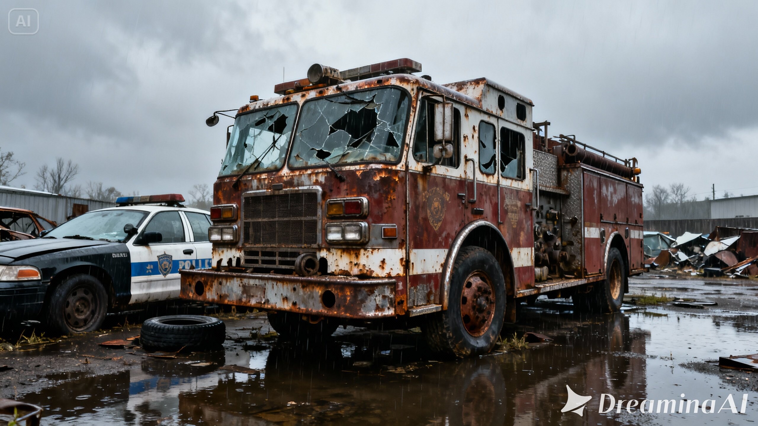 役目を終えた働く車 | の人気AIイラスト・グラビア