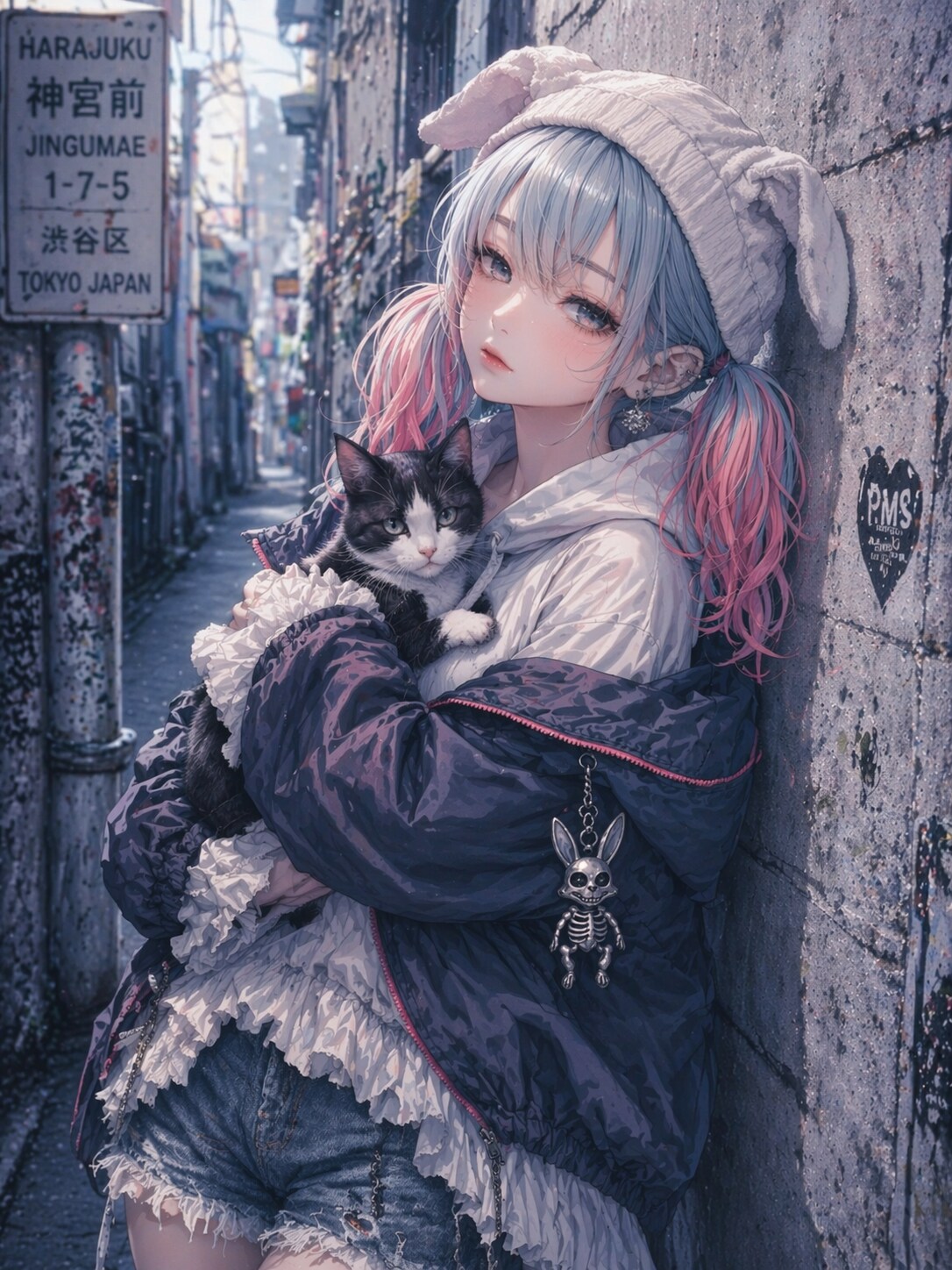 深碧と猫。 | の人気AIイラスト・グラビア
