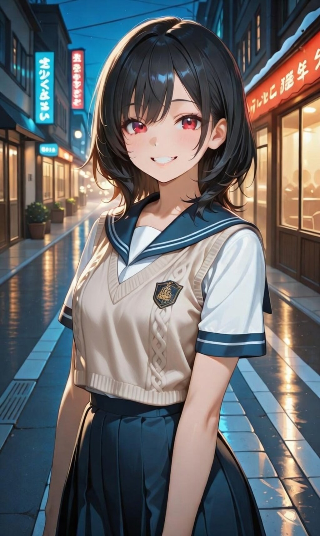 スカーフのない少女