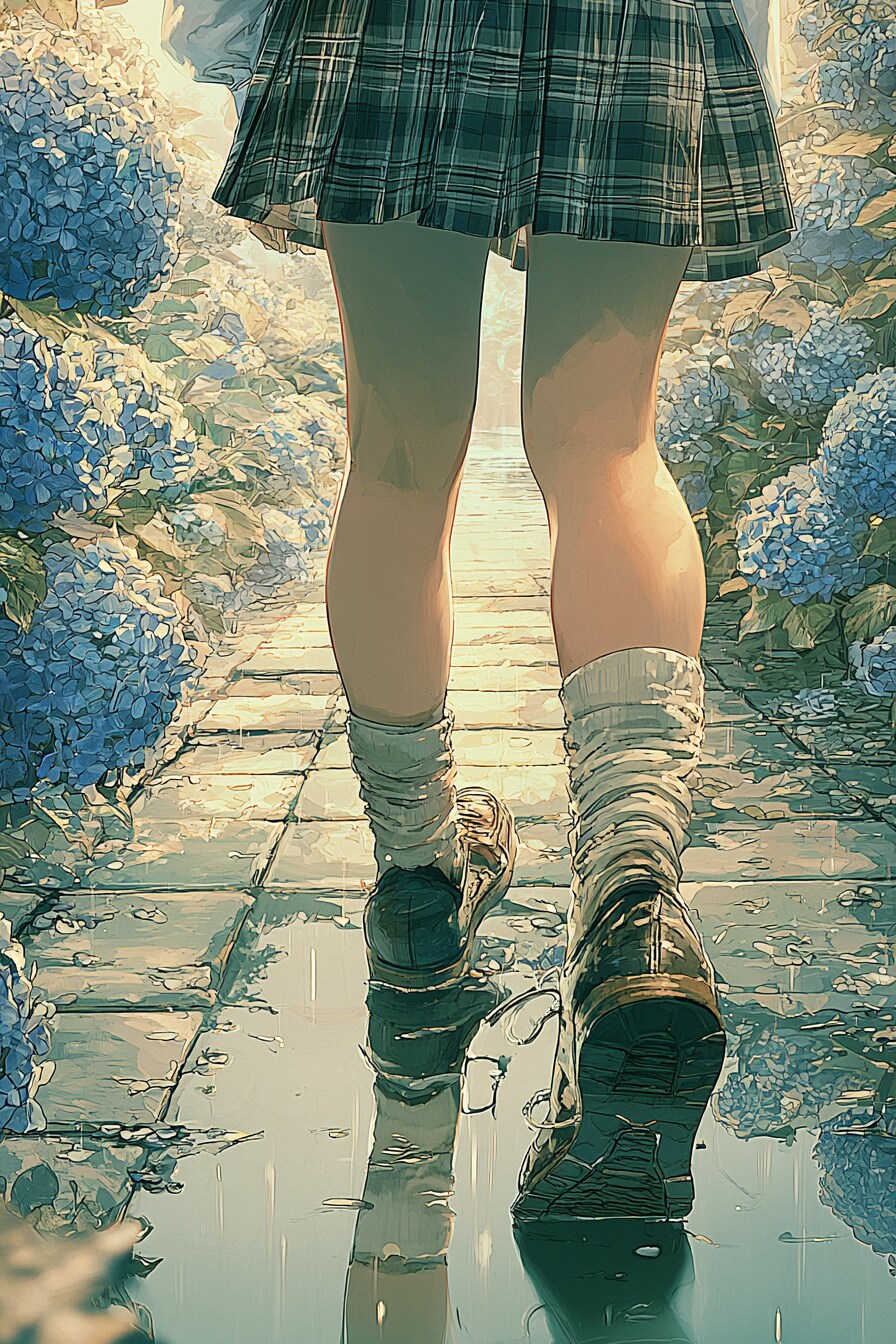 アジサイの小径