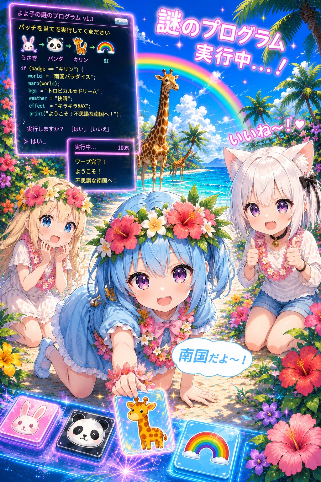 南国だよ〜！よよ子の謎のぷろぐらむ🏝️
