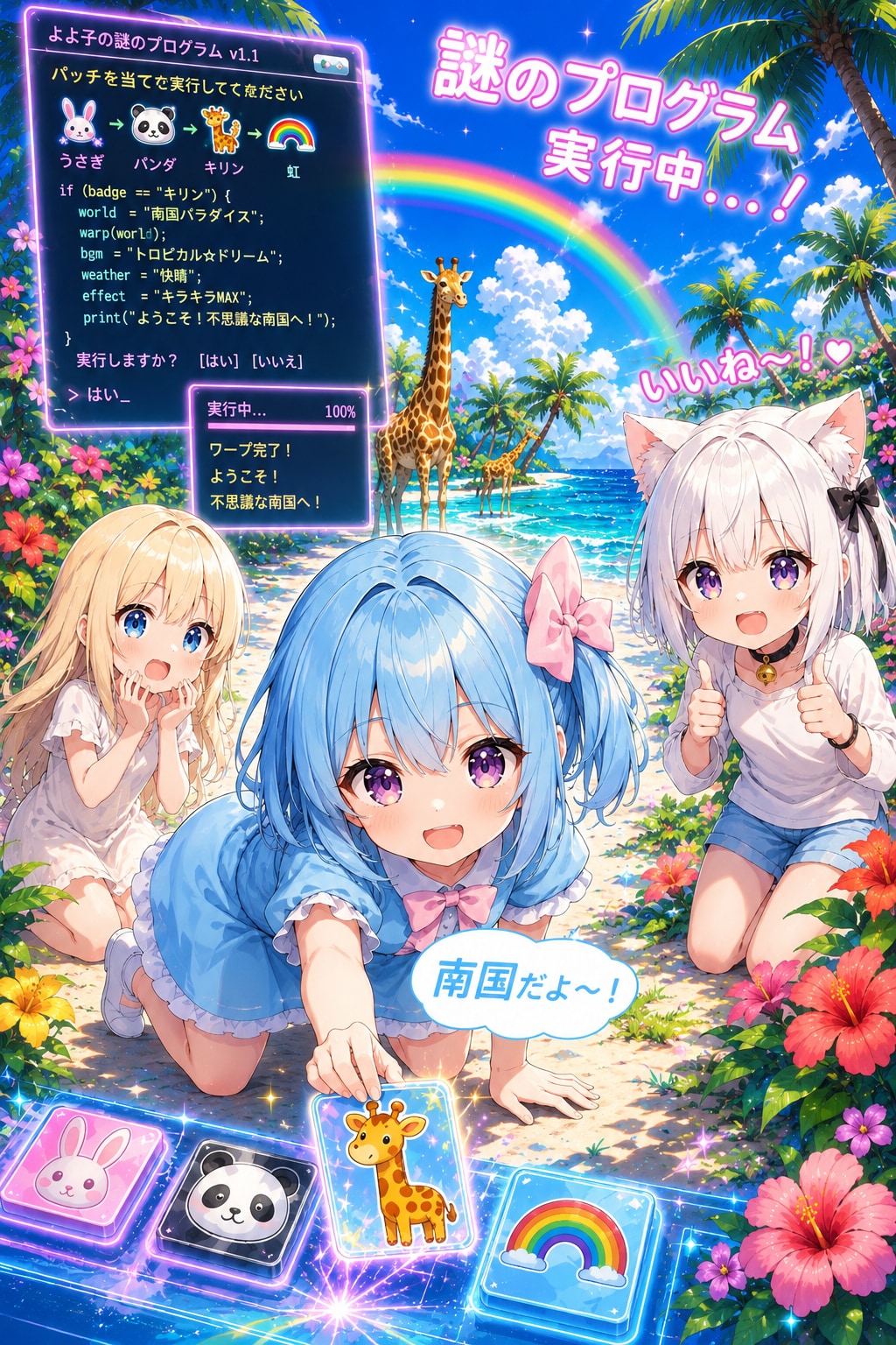 南国だよ〜！よよ子の謎のぷろぐらむ🏝️