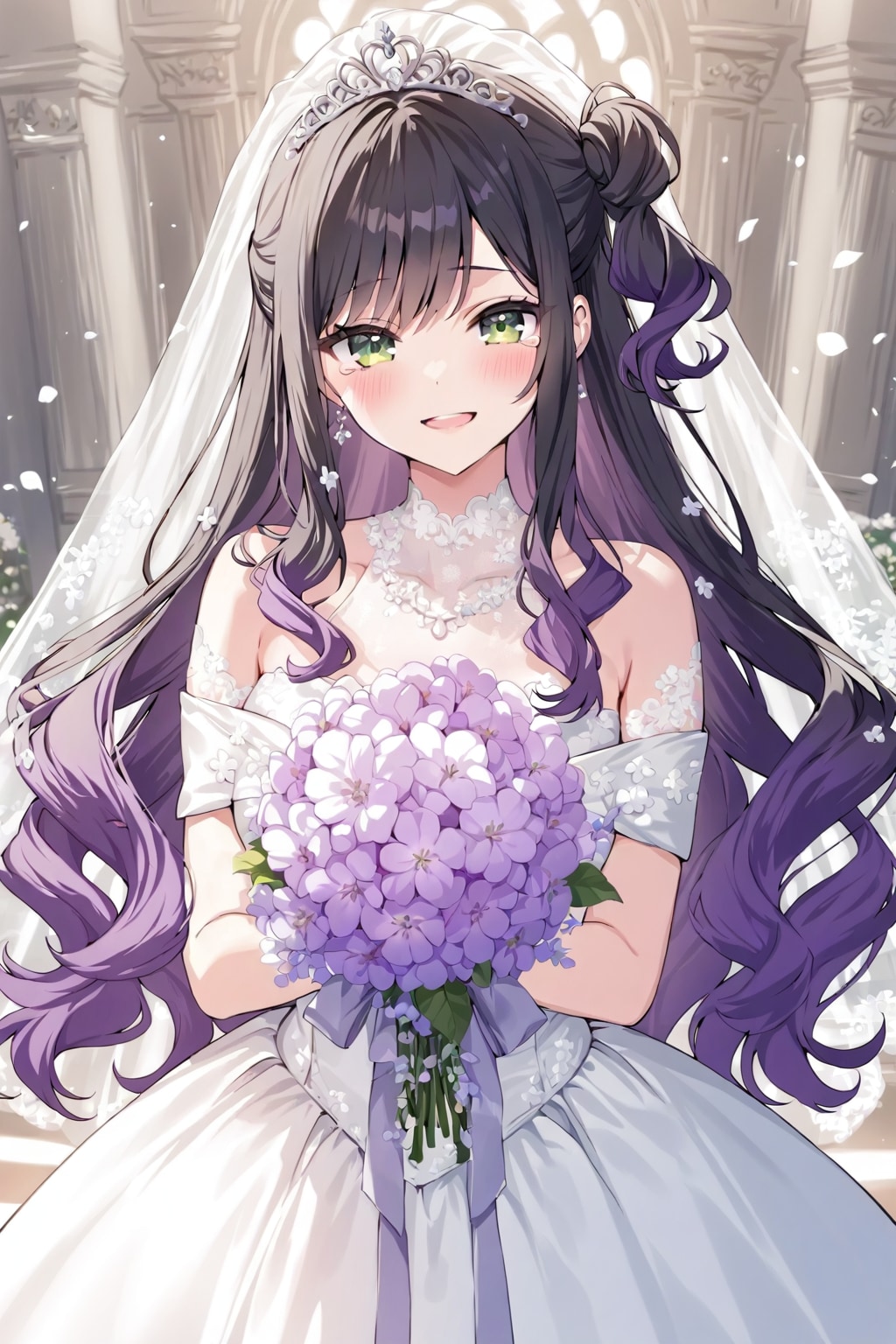 ウェディングドレス姿のLILACちゃん