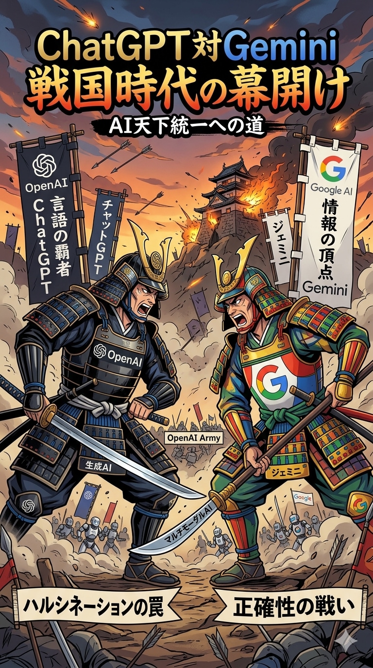 ChatGPT対Gemini戦国時代？ | の人気AIイラスト・グラビア