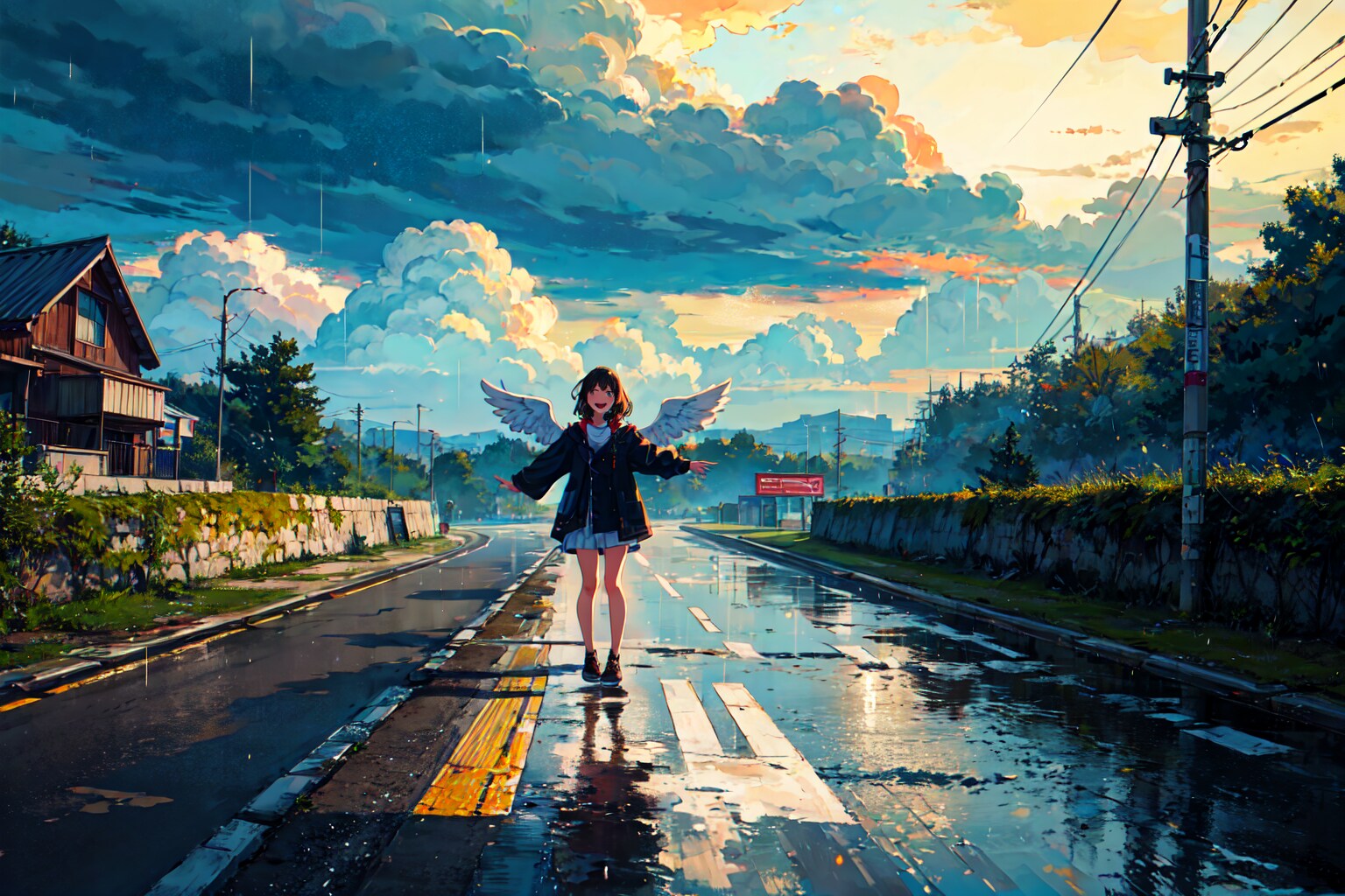 君は立ってた。天使みたいに。