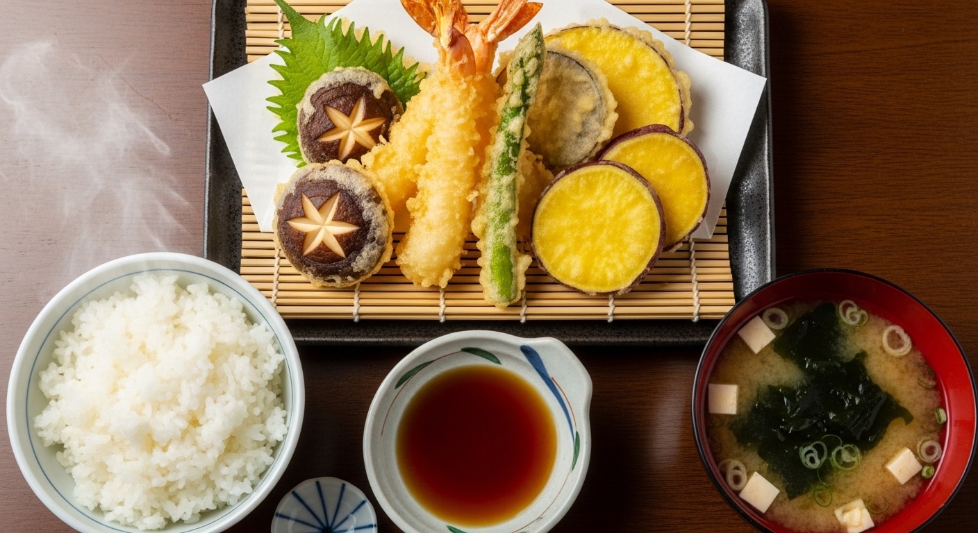 摩訶不思議食堂の天麩羅膳 | の人気AIイラスト・グラビア