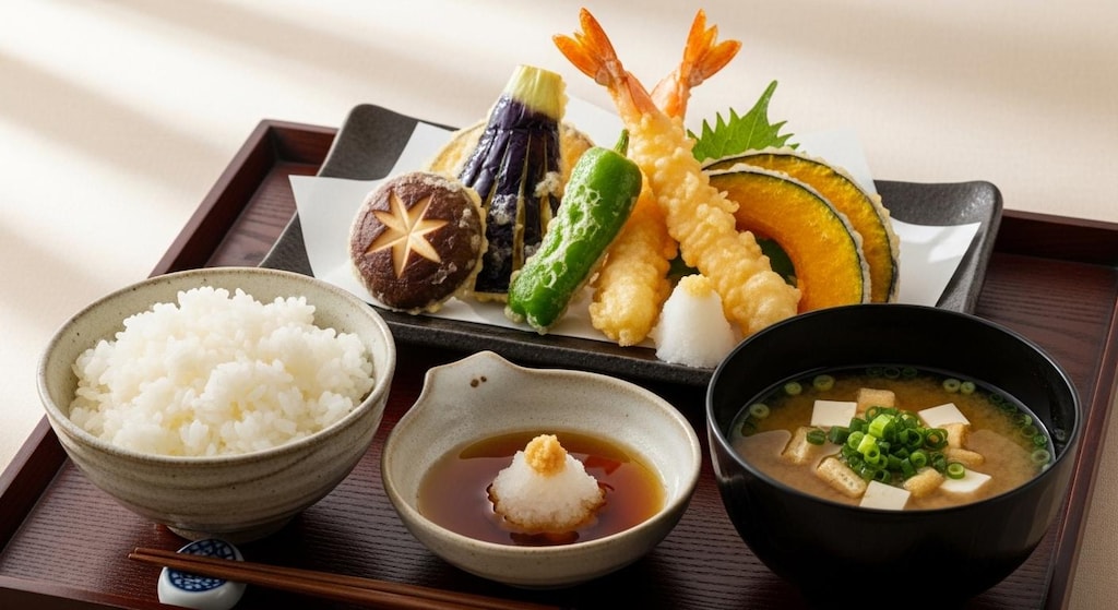 摩訶不思議食堂の天麩羅膳