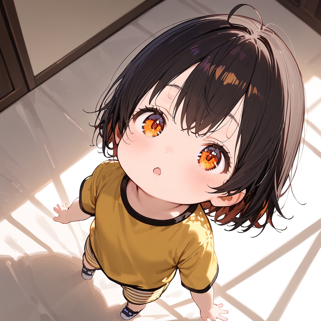 黒と黄のちびっこ。