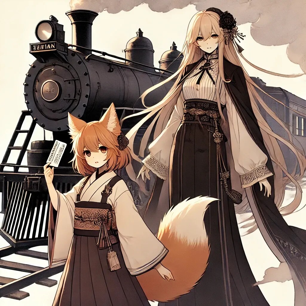 定期券を拾った狐娘