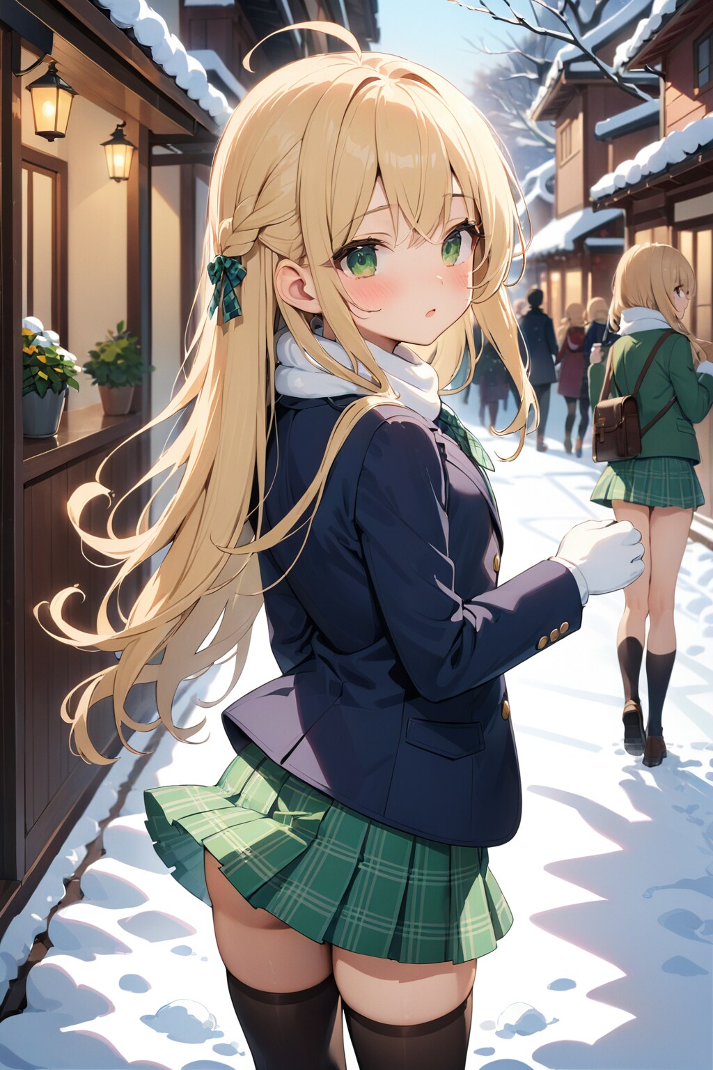 オリシアちゃんと登校♪