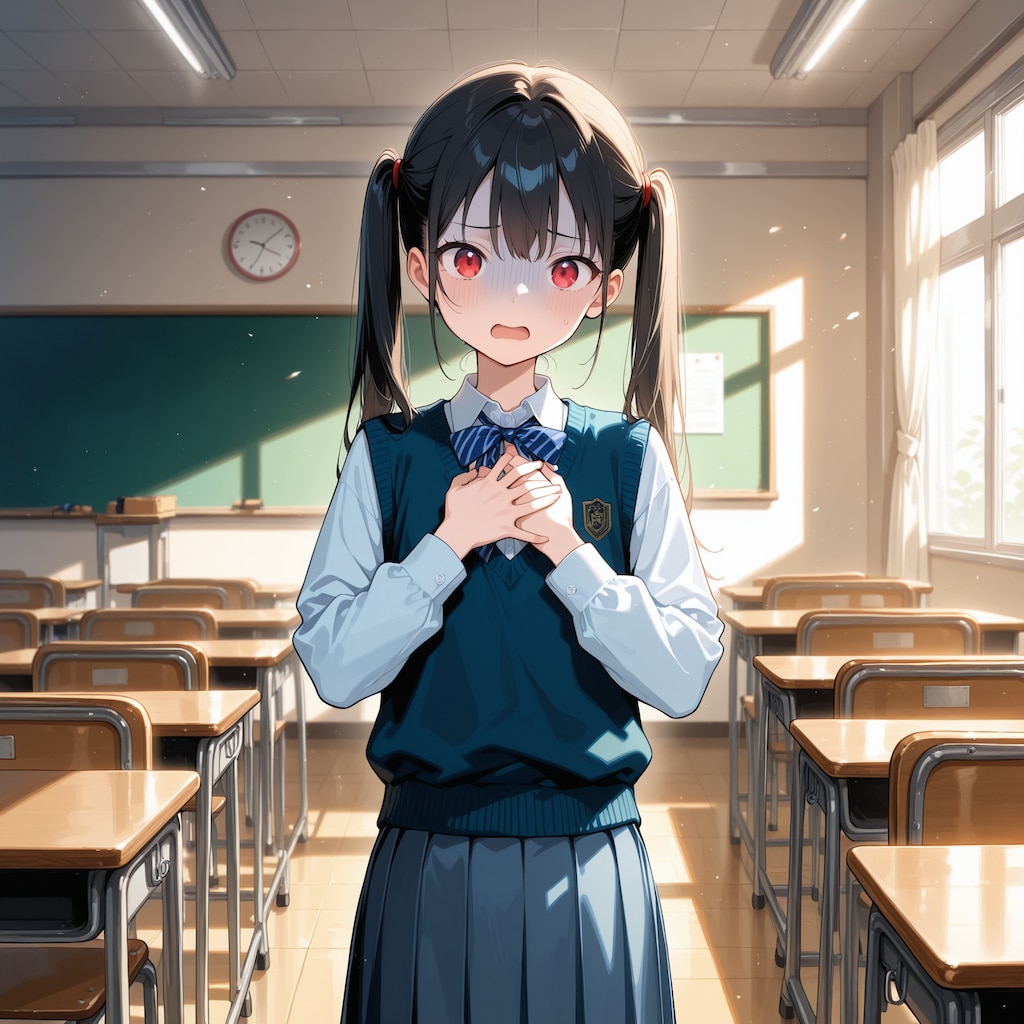 青ざめる凛ちゃん