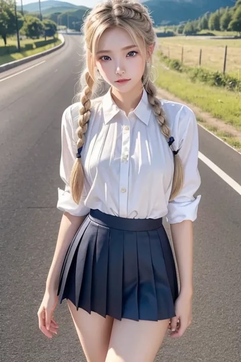 プリーツスカートの女の子 2