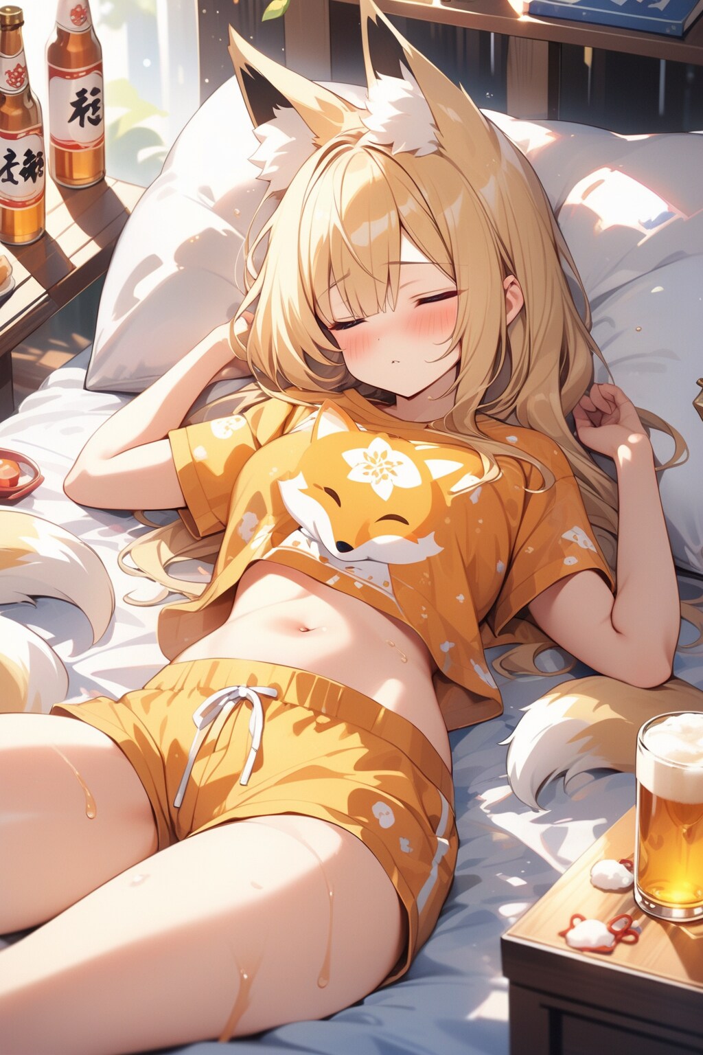 キツネ耳の黄色髪ちゃん