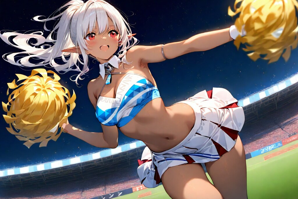 ダークエルフのチアガール３