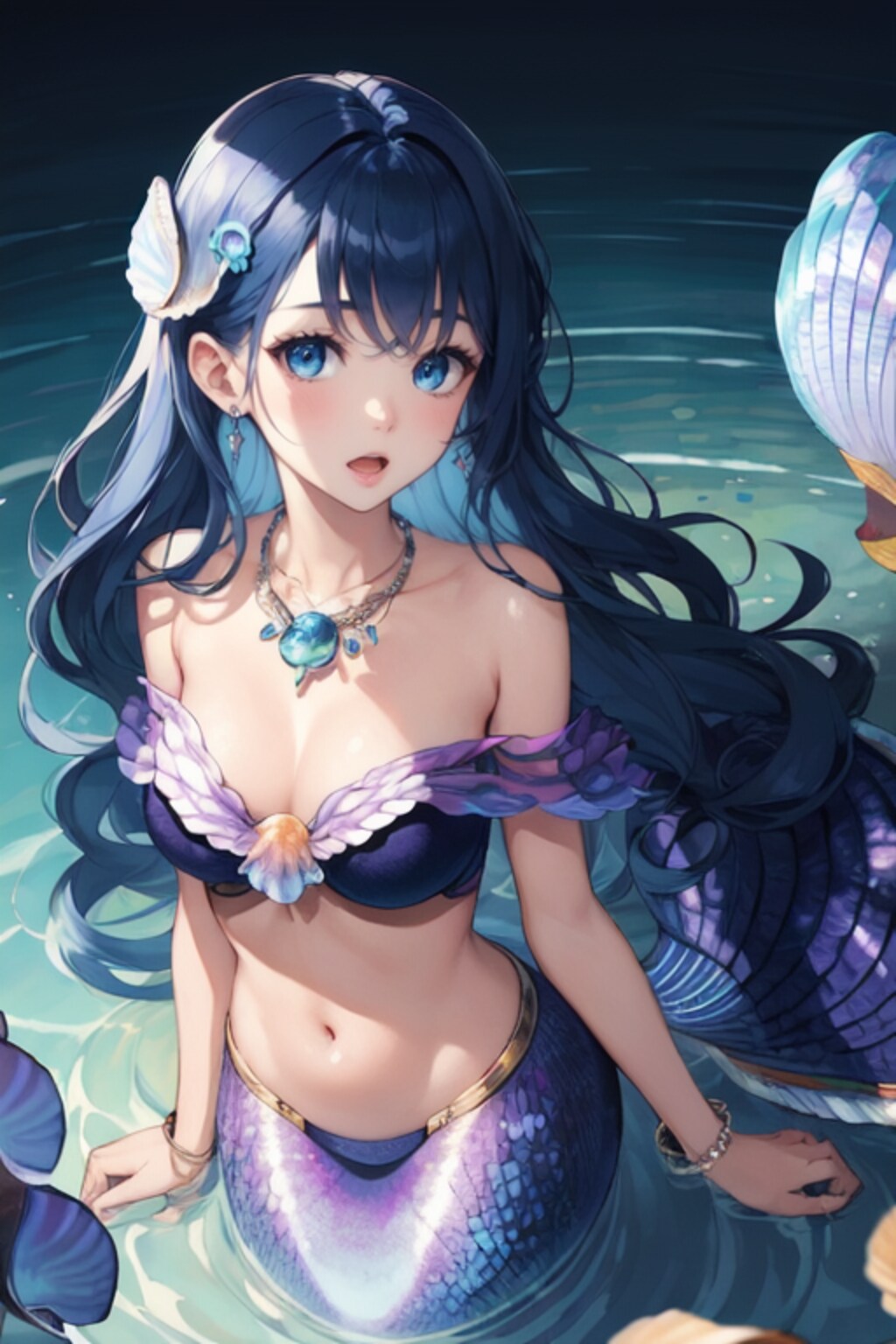 人魚シリーズ（青髪）