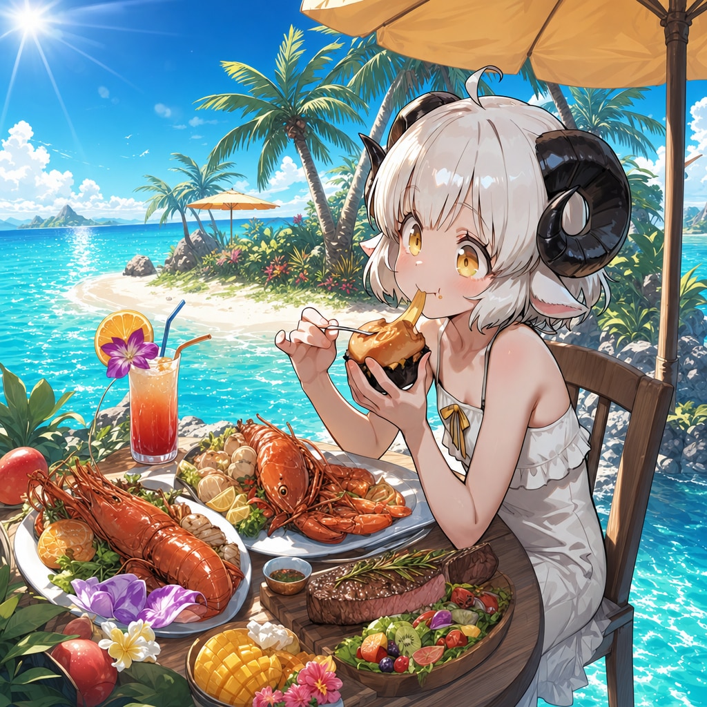 無人島のメイちゃん♥️