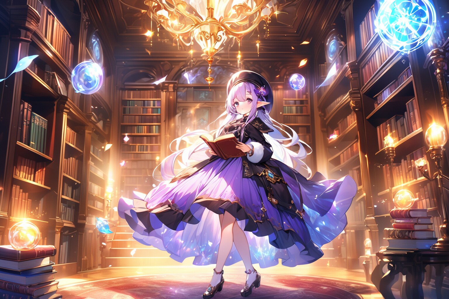 その本を唱え終わると、 | の人気AIイラスト・グラビア