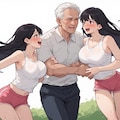 おじいちゃん、ファイト！！絶対に一緒にゴールしようね！ 2枚目