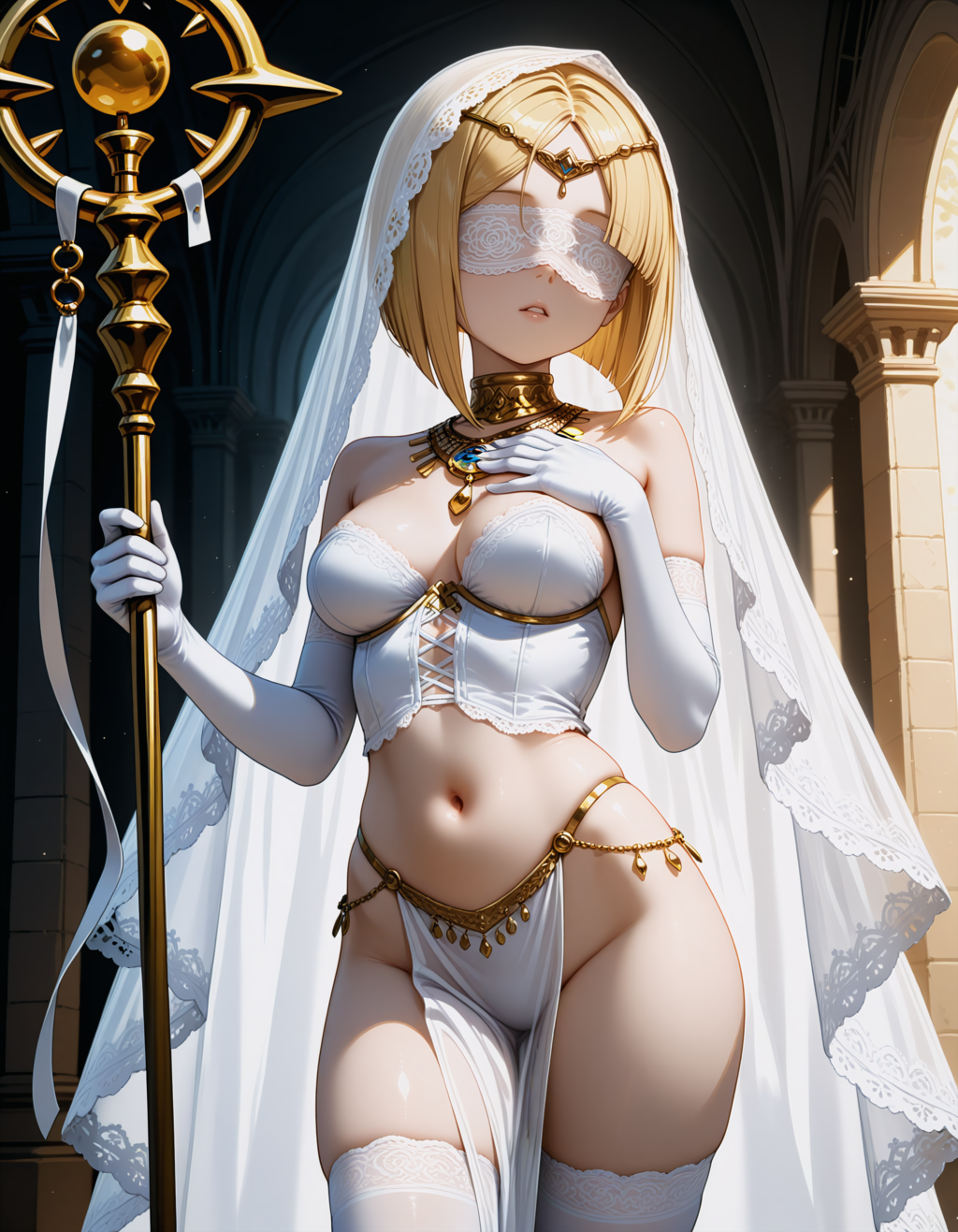 黒と白のヴェール