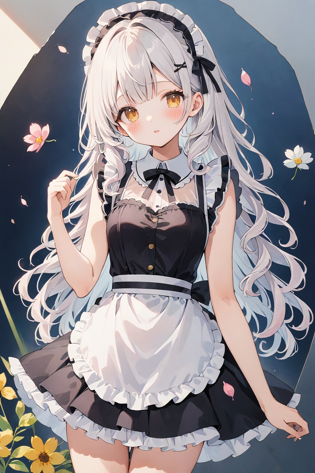 まだ眠いメイドさん