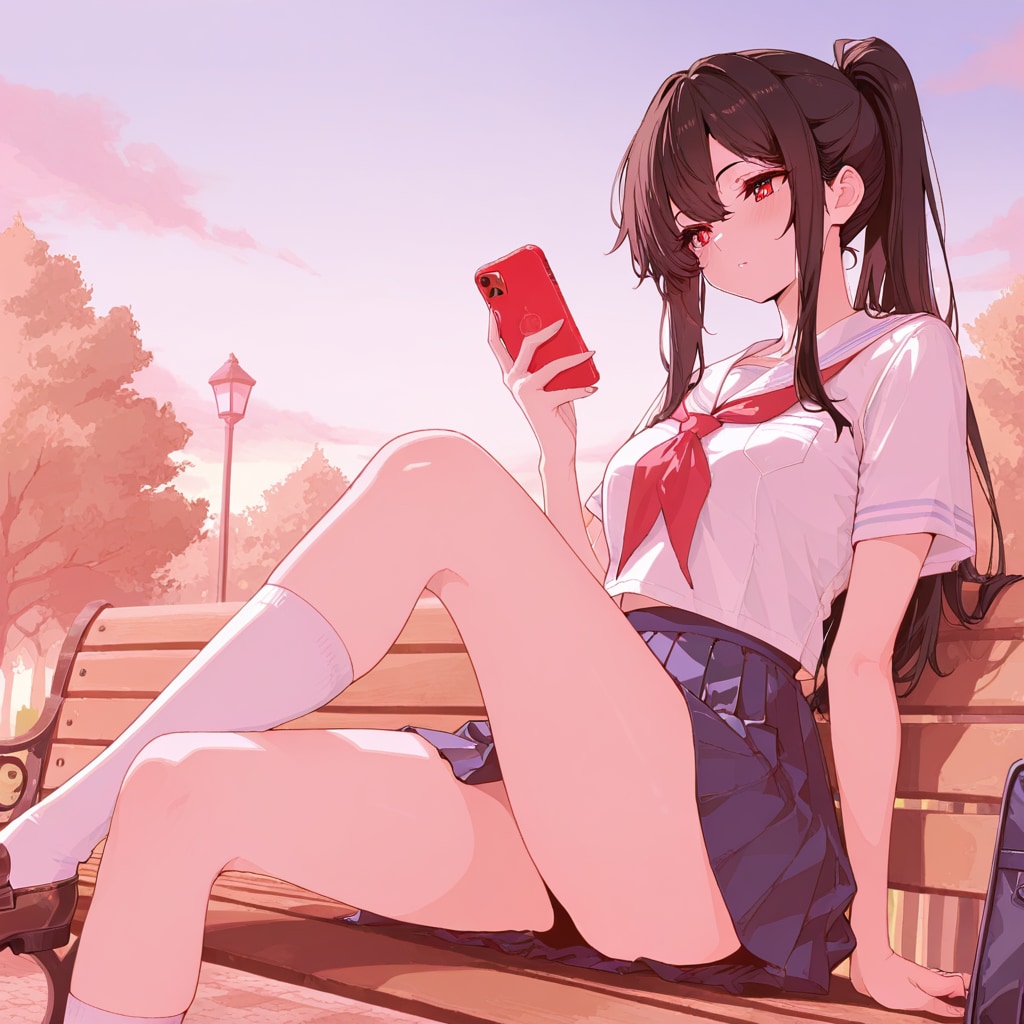 夕暮れの公園