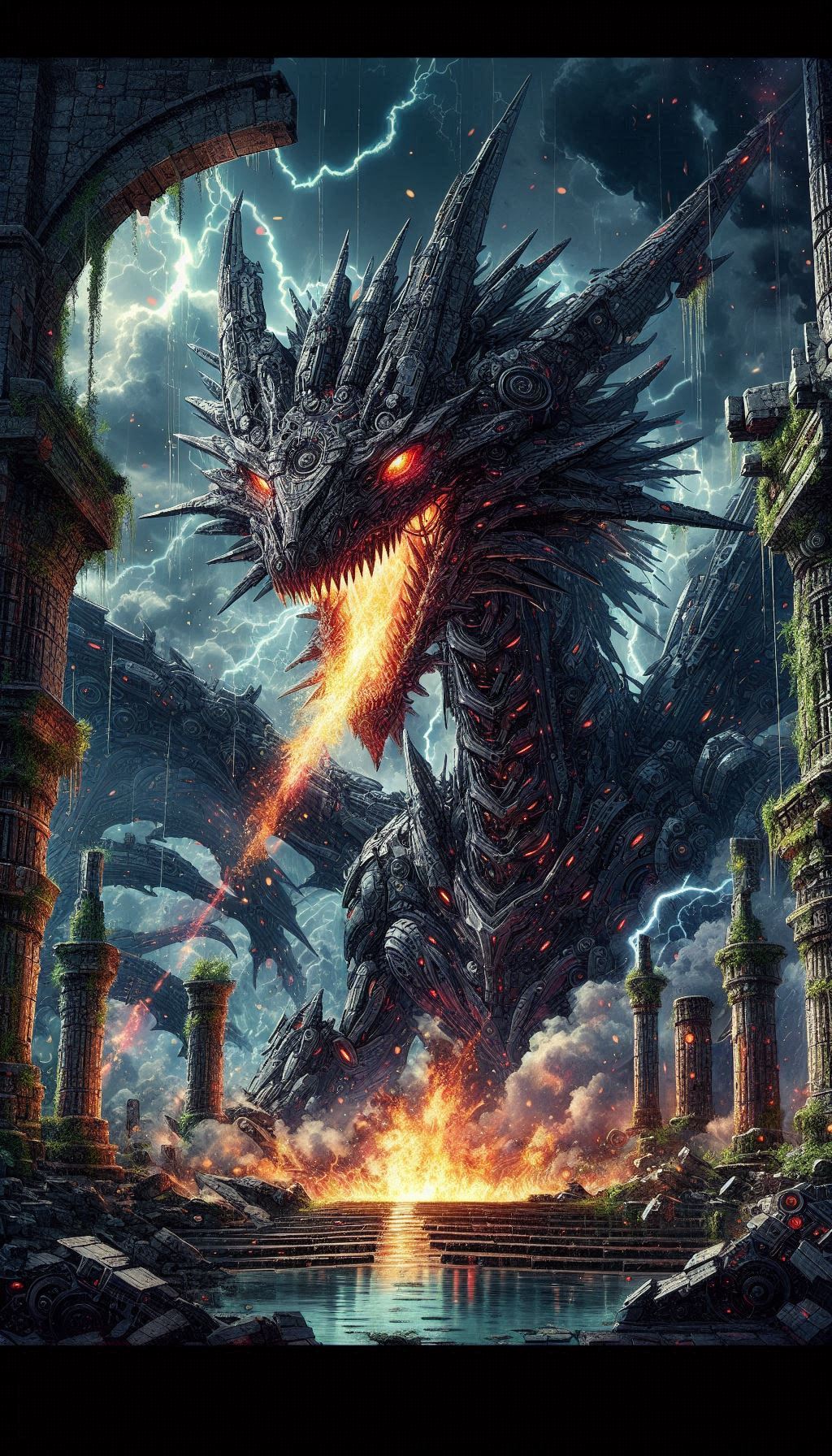 Dalleで機械化黒龍 | の人気AIイラスト・グラビア