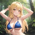 森の泉で森林浴👙🌳 3枚目