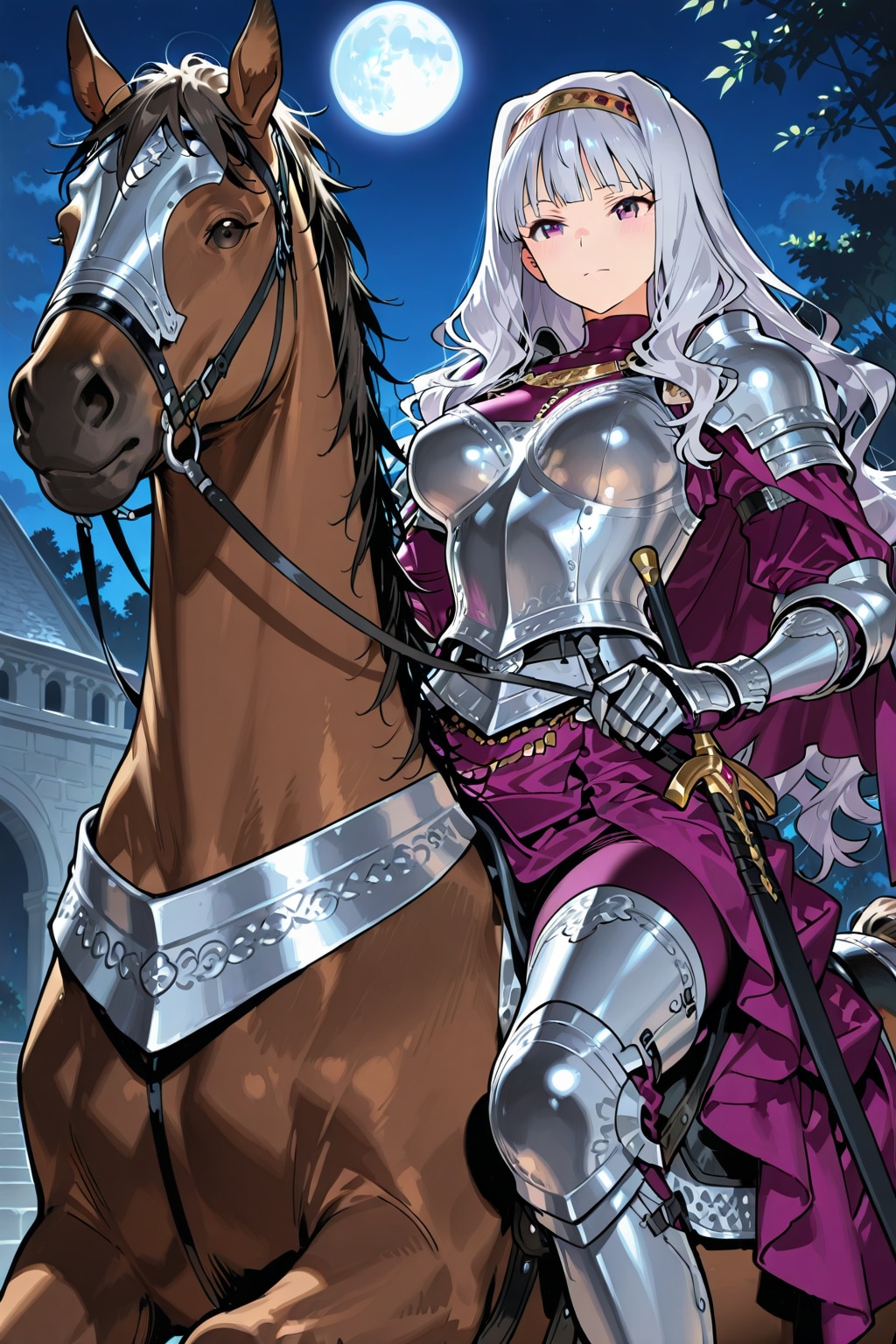 騎士装備のお姫ちん