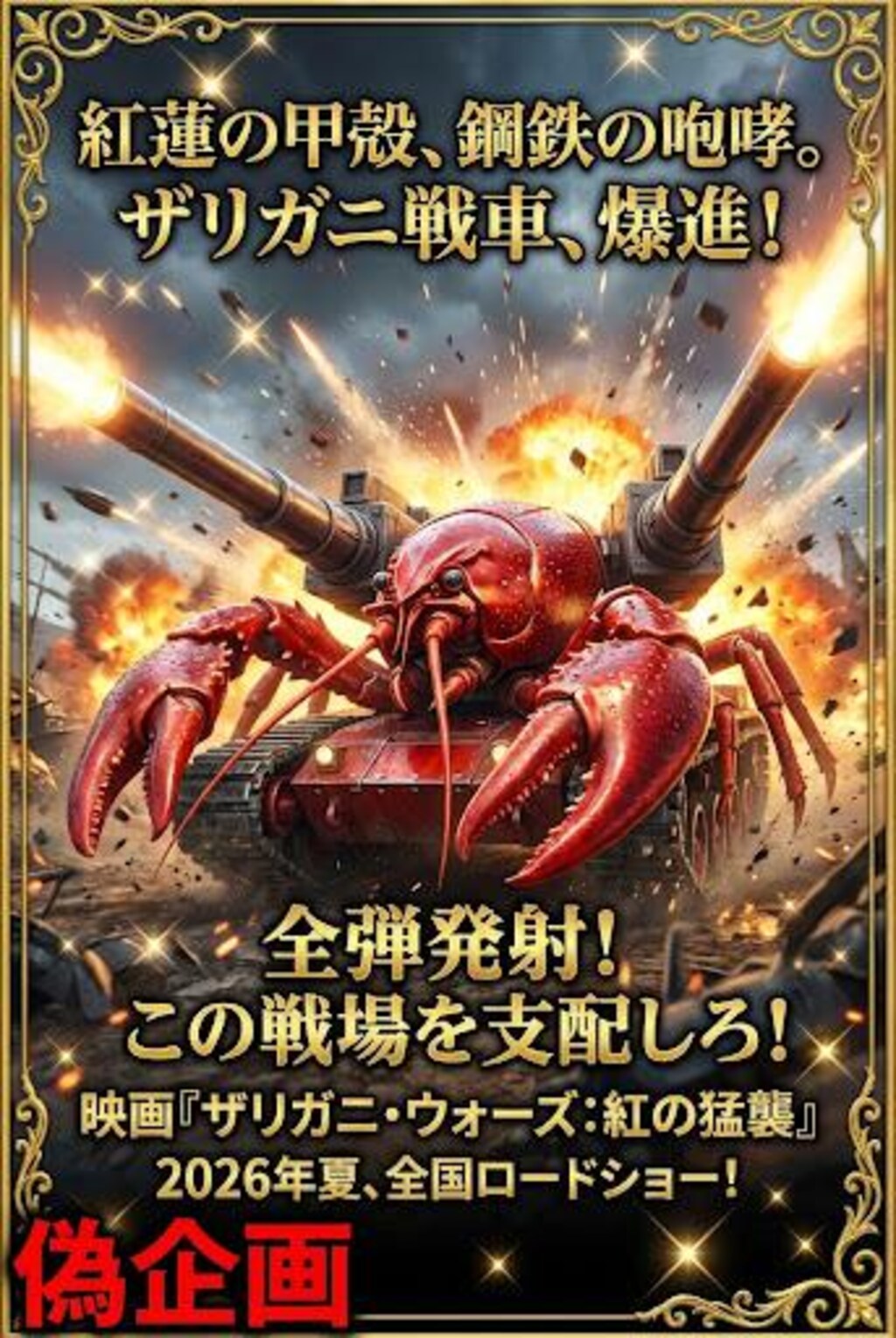 ザリガニ戦車　映画