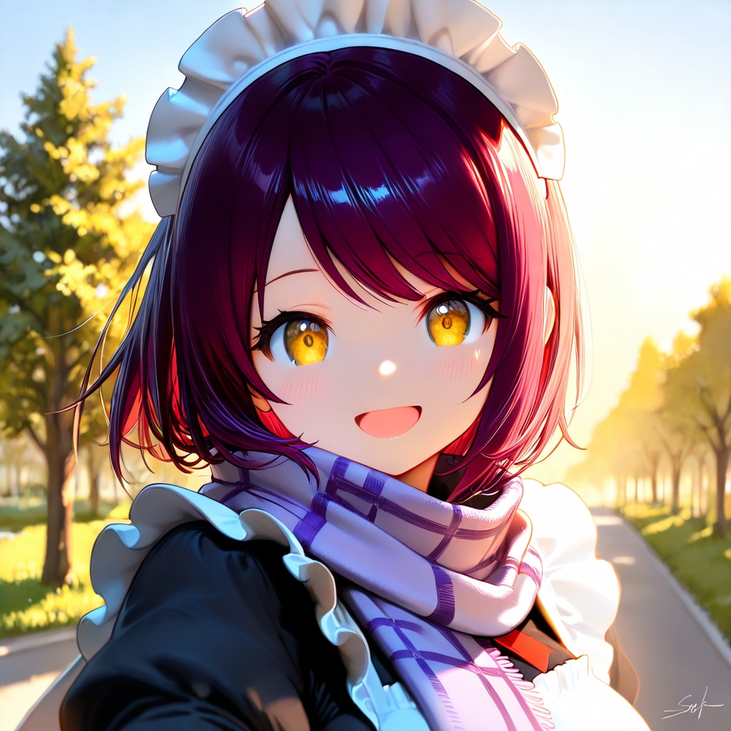 おはようございます（挨拶メイドの芽衣ちゃん）